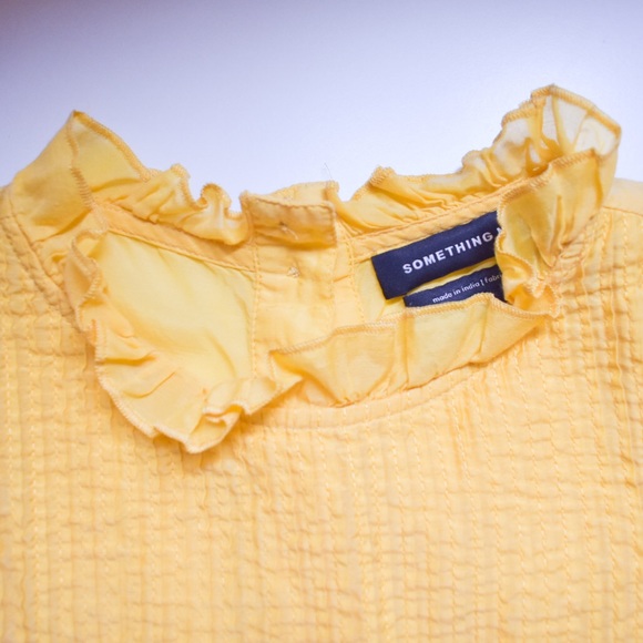 Something Navy Pleated Peplum Top - Picture 4 of 8